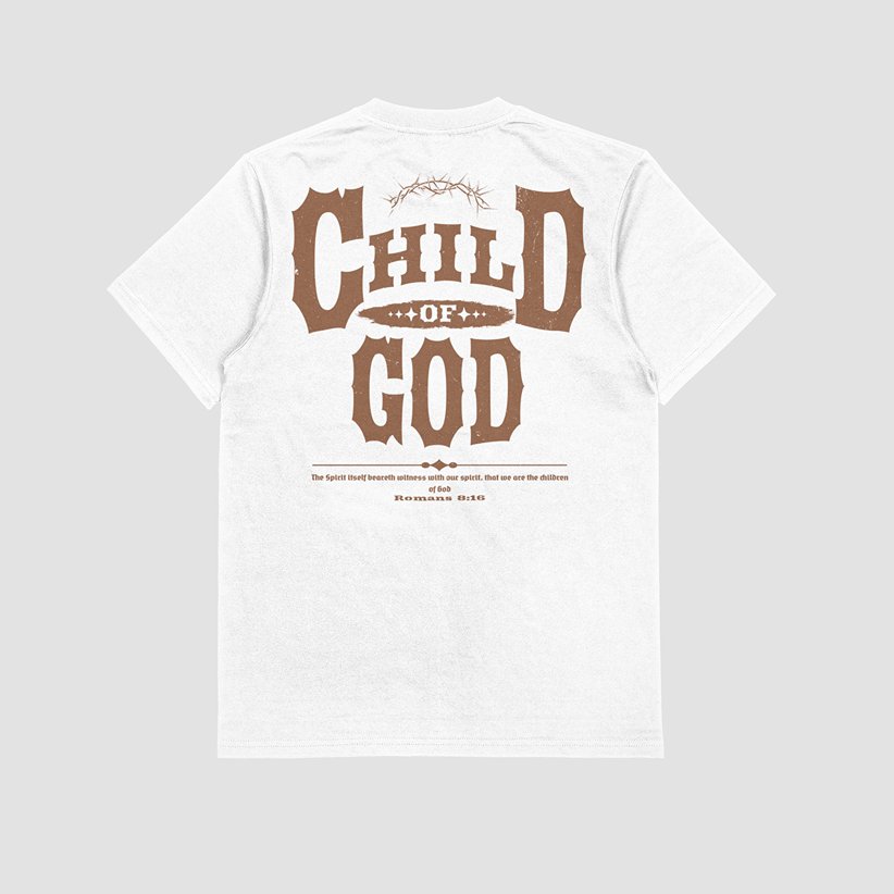 Child of God Tee - White back