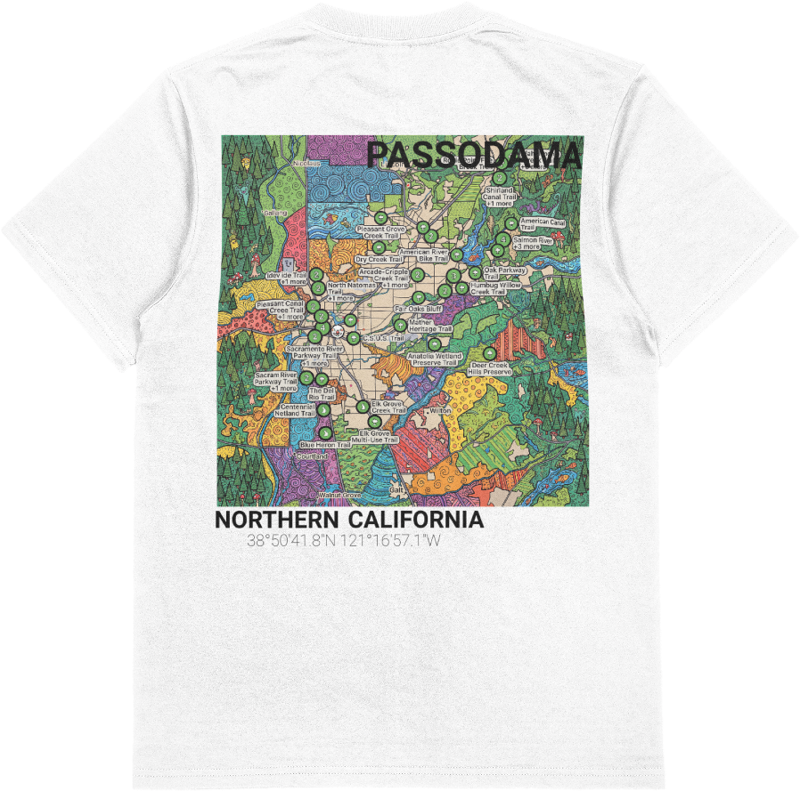 NorCal Map Tee - White Back